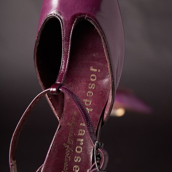 1960s Purple T Strap Heels Shoes - Picture 6 of 10